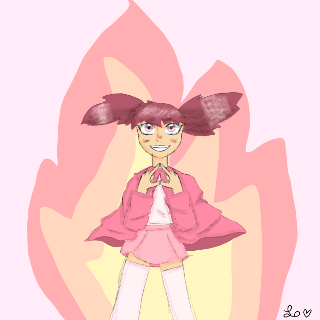 Fire girl - ibisPaint