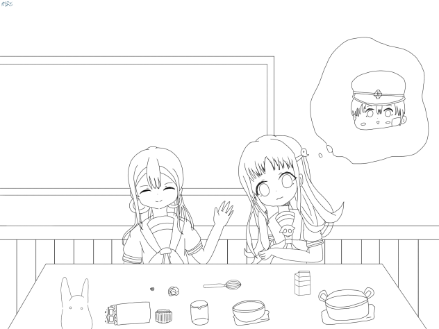 2月14日　線画