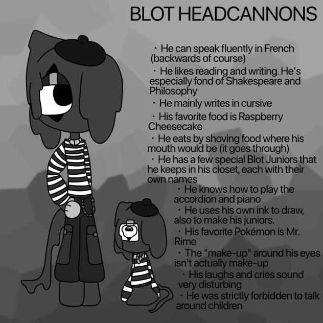 Blot redesigns and headcannons