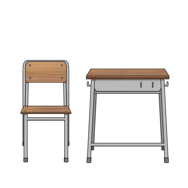 机と椅子