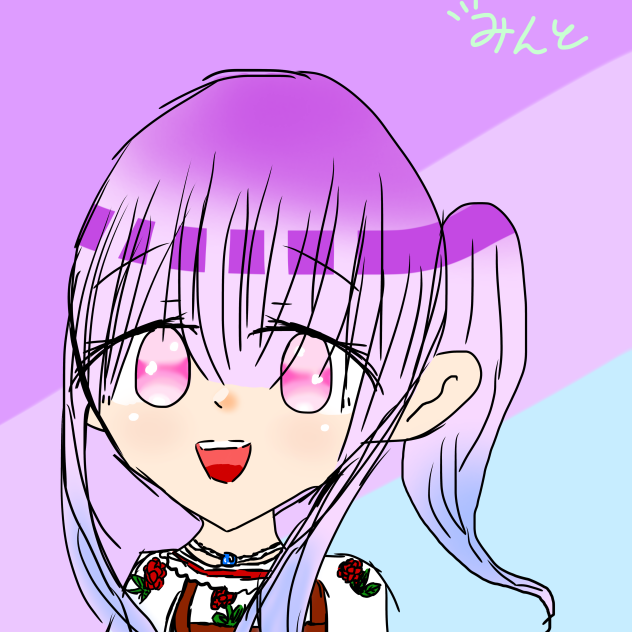 自由に使用丸のフリーの女の子