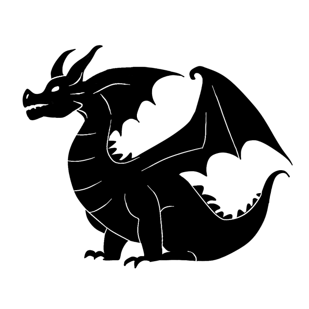 Dragon silhouette