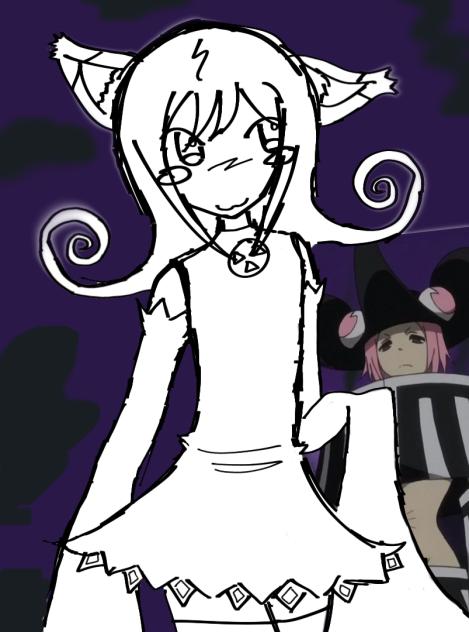 Uncolored Blair fanart