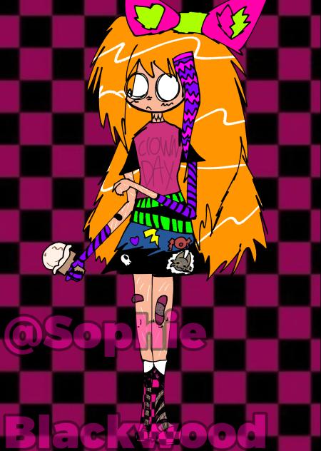 FNAF Elizabeth in scene art style