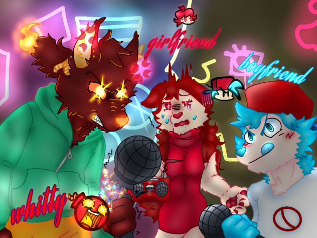 whitty vs boyfriend (version furry)