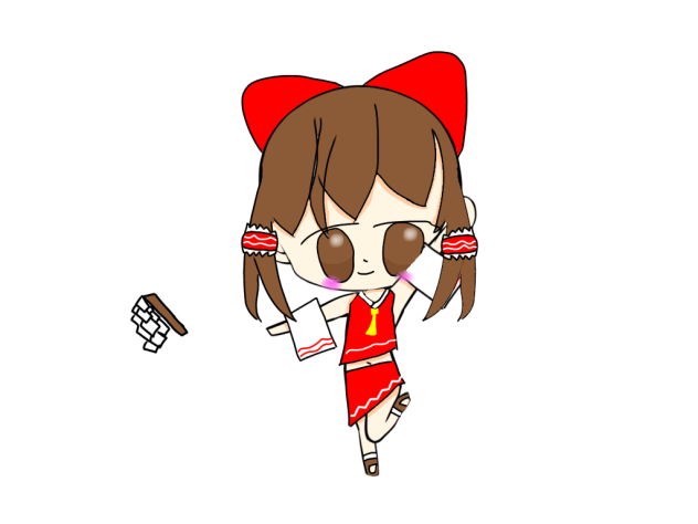 霊夢ちゃん素材（お祓い棒付き）