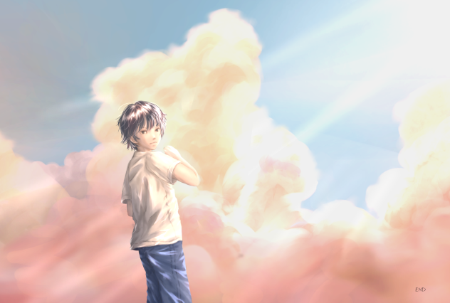 少年と雲