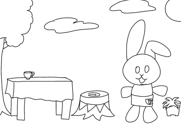 うさぎさんとカフェ