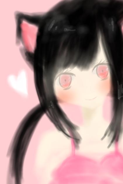 猫耳女の子