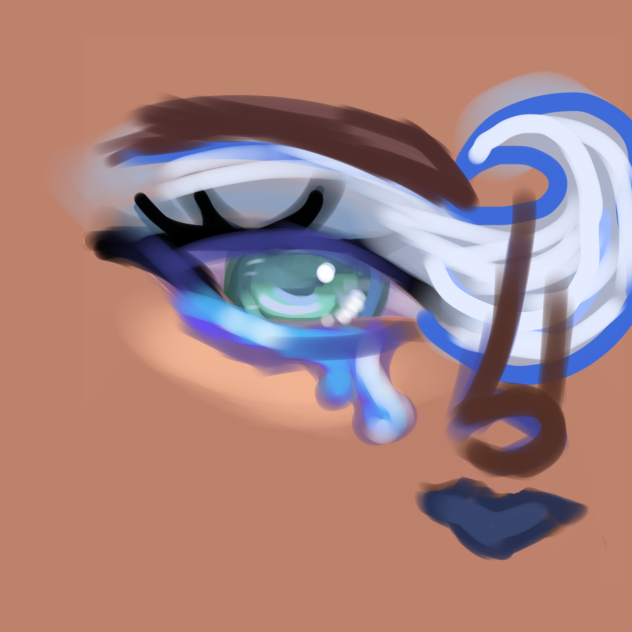 Wave makeup green eye - ibisPaint