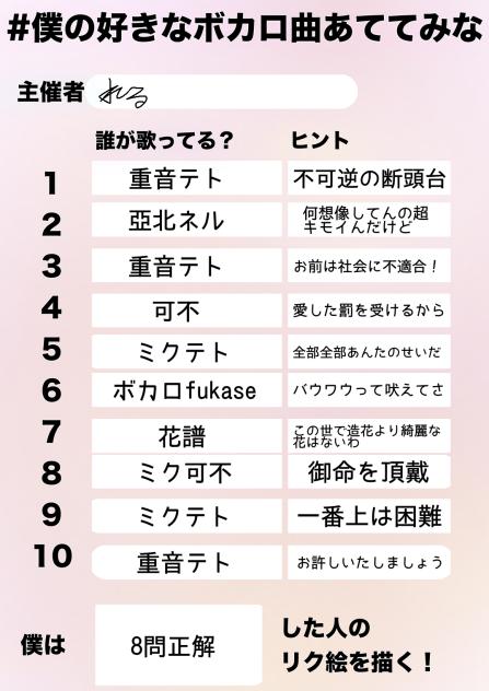 当てやがれください