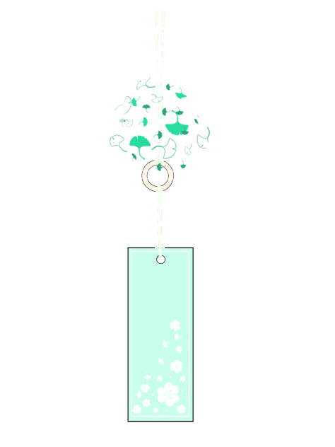 Wind chimes leaf