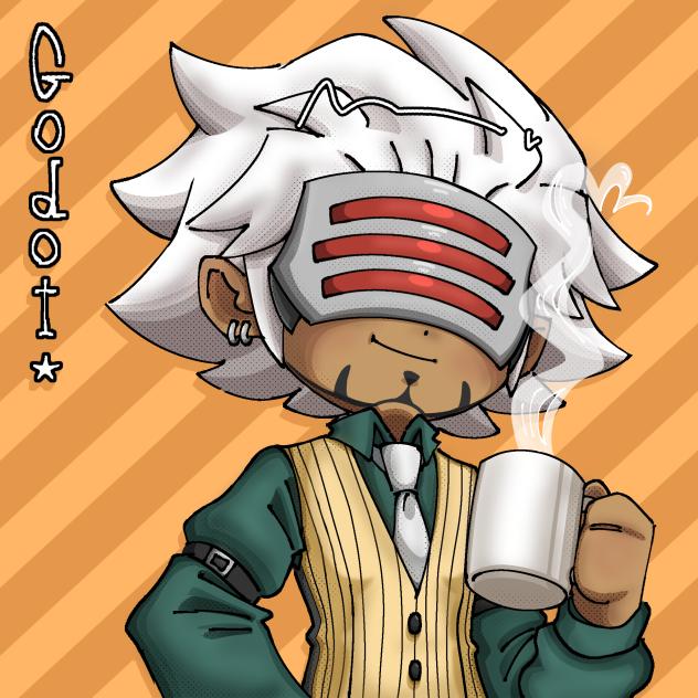 Godot from Ace Attorney!☕️🩸