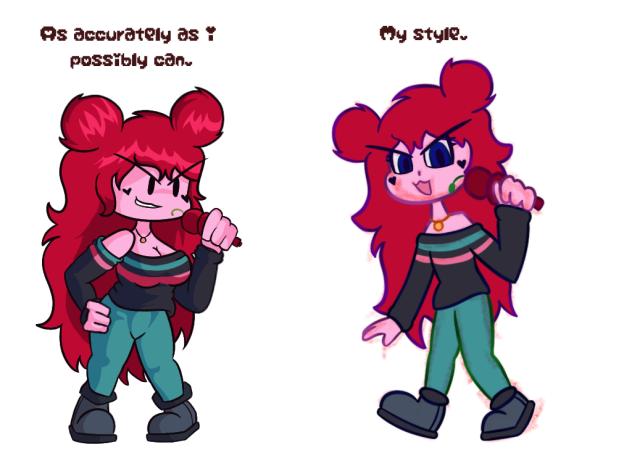 First time drawing Cheri.