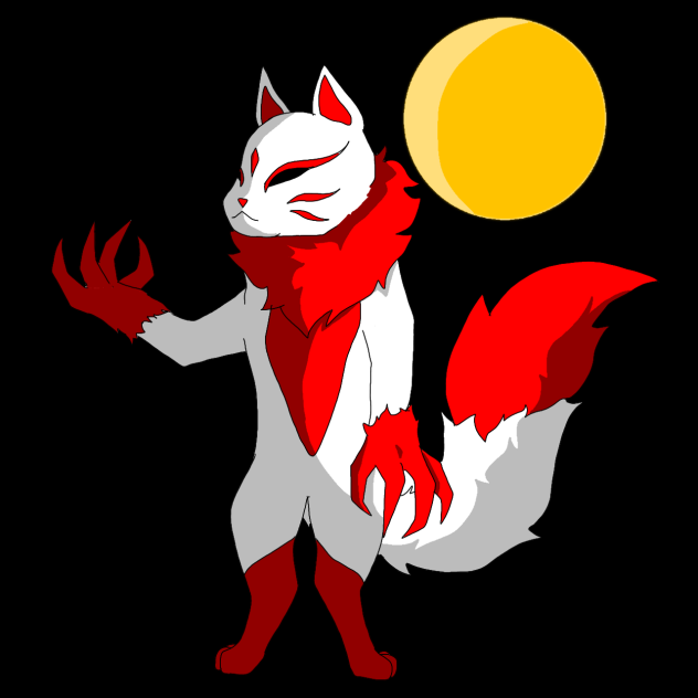 Fox red with white