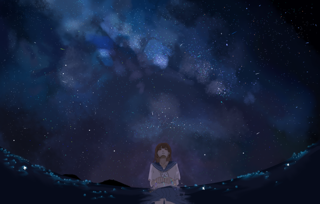 星が降ってきた