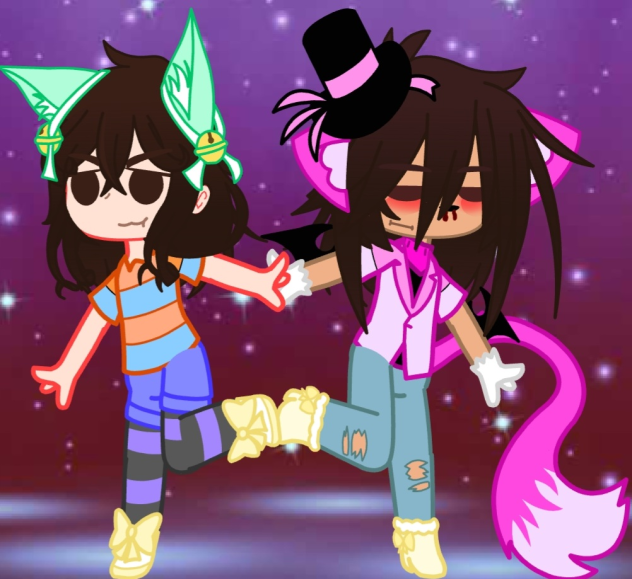 MY SISTERS OC WITH MINE! =D
