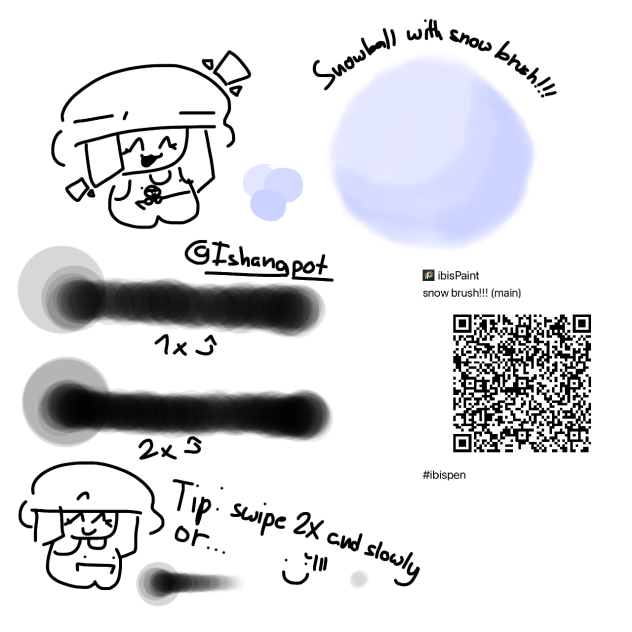 Snow brush!!! ibisPaint