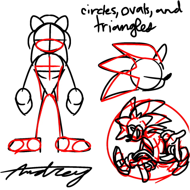 Circles, ovals and triangles