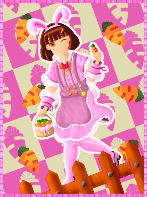 にんじん畑のウサギさん
