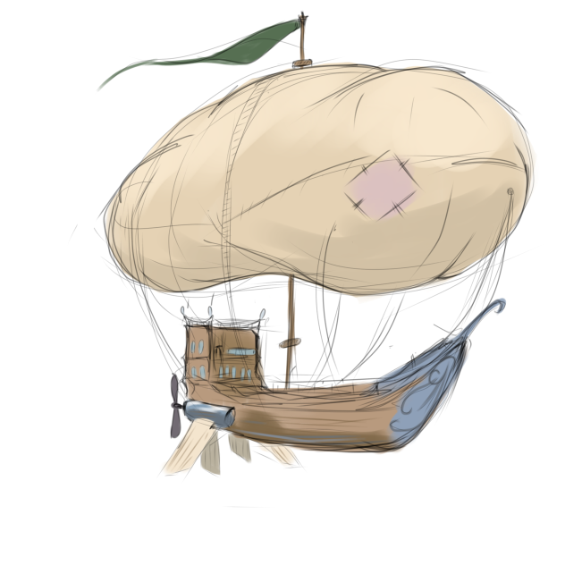 steampunk airship