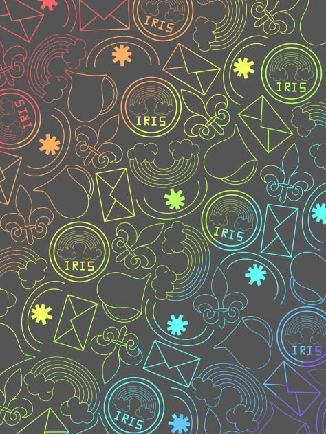 Iris wall paper 3