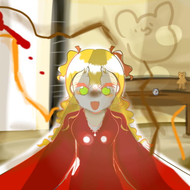 「落書きしたの…あなた？」