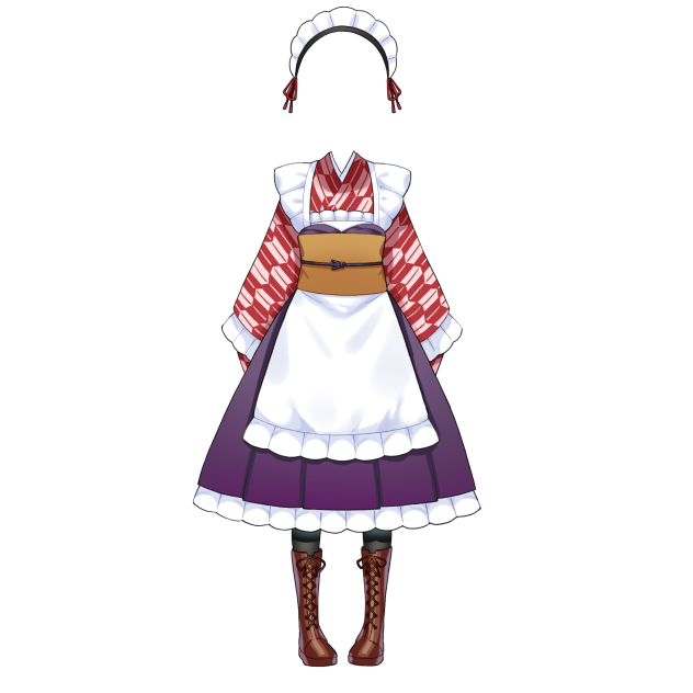 和風メイド服 - ibisPaint