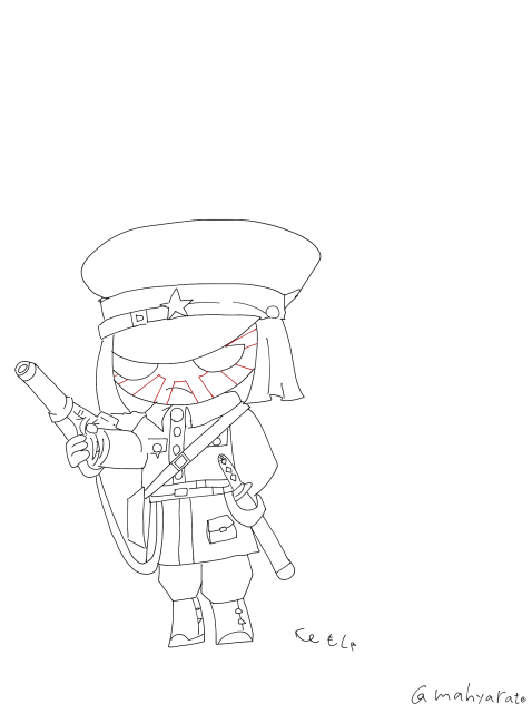 日帝の線画