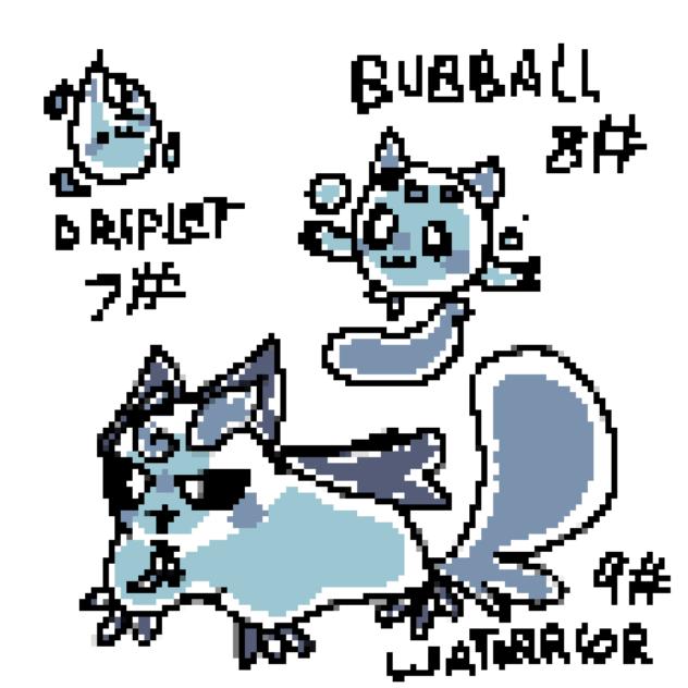 R,B,G (GEN1) style Fakemon