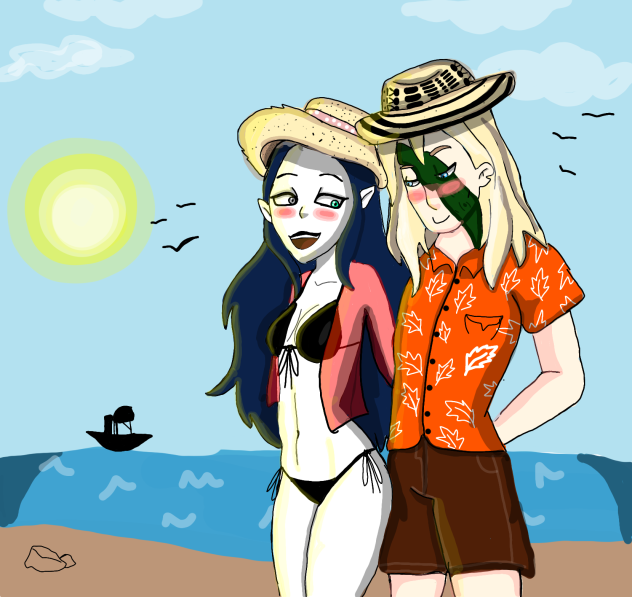 belos y Lilith en vacaciones la casa buh