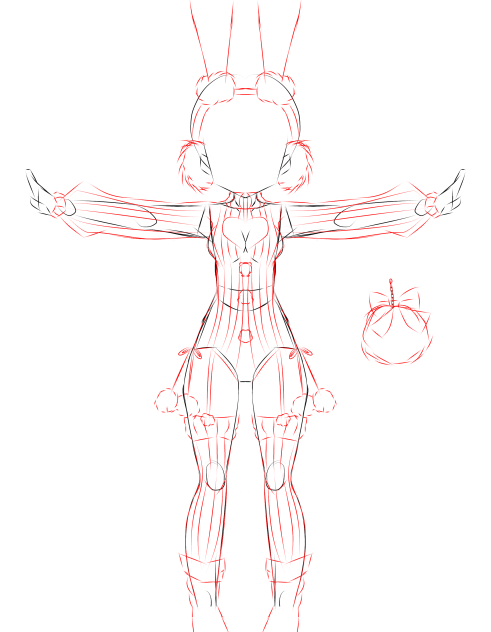 Snow bunny sketch idea