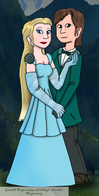 Leonardo and Arleigh w bg