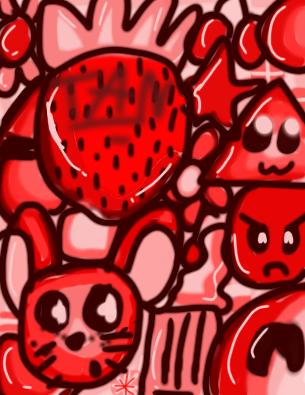 using only my red color palette