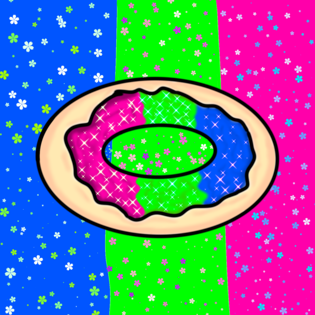 Pride doughnut - Polysexual - ibisPaint