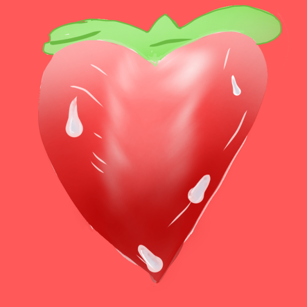 The one half of the fruit that’s too ...