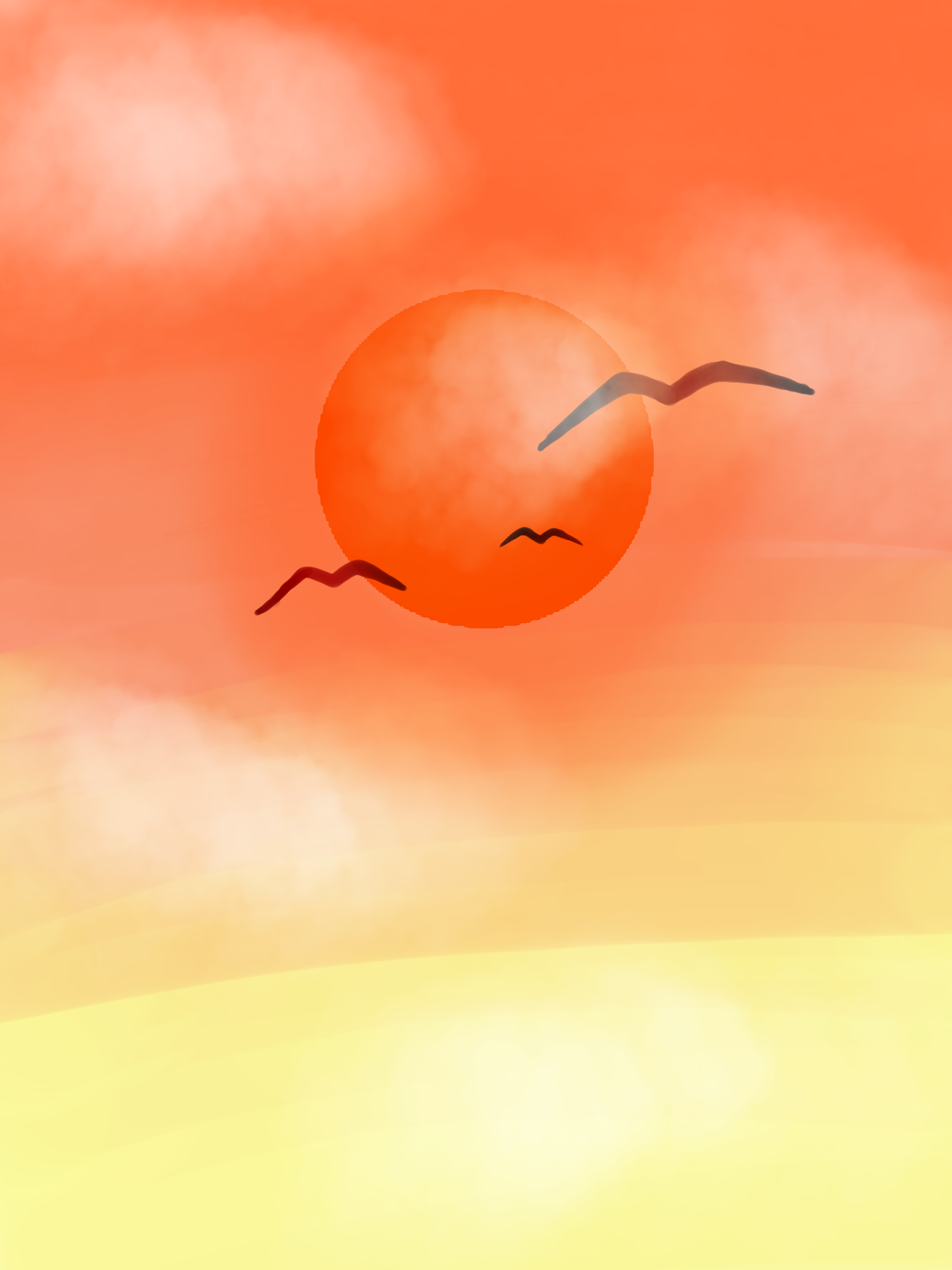 The sunset - ibisPaint