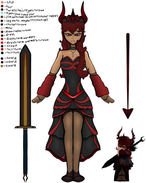 Reference sheet (Marceline Nocturne)