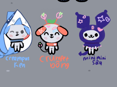 Creampus ken, crumpet bống, minimini sâu