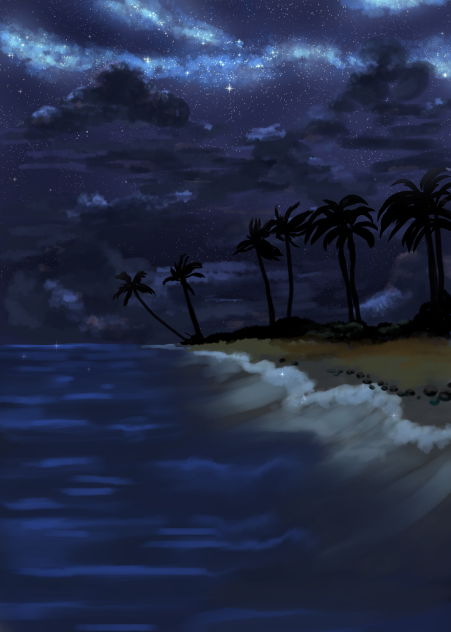 sea at night