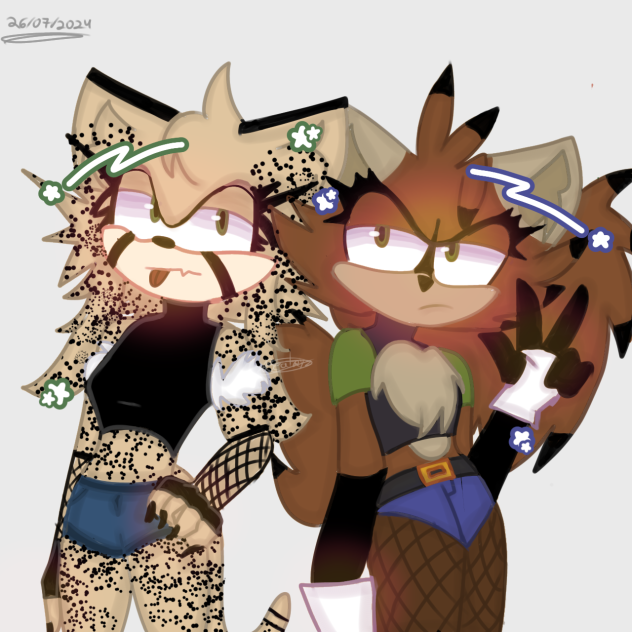 My Sonic OC and my friend's OC! ★ ✨