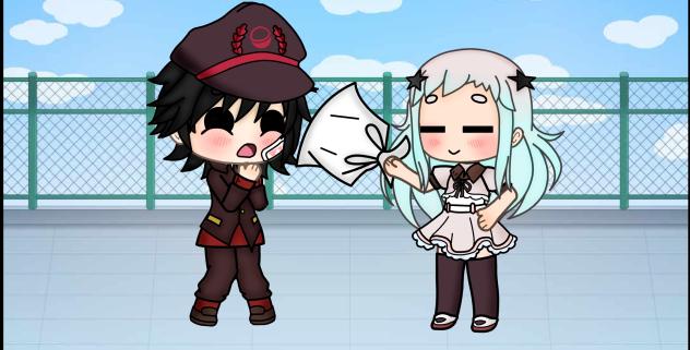 Yashiro giving donuts to Hanako