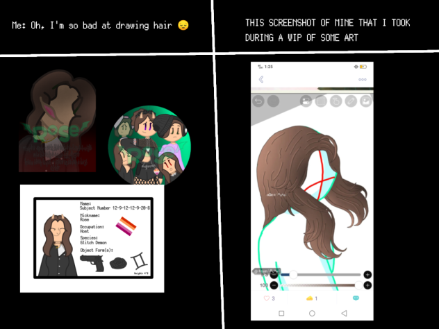 POV You're bad at drawing hair... BUT-