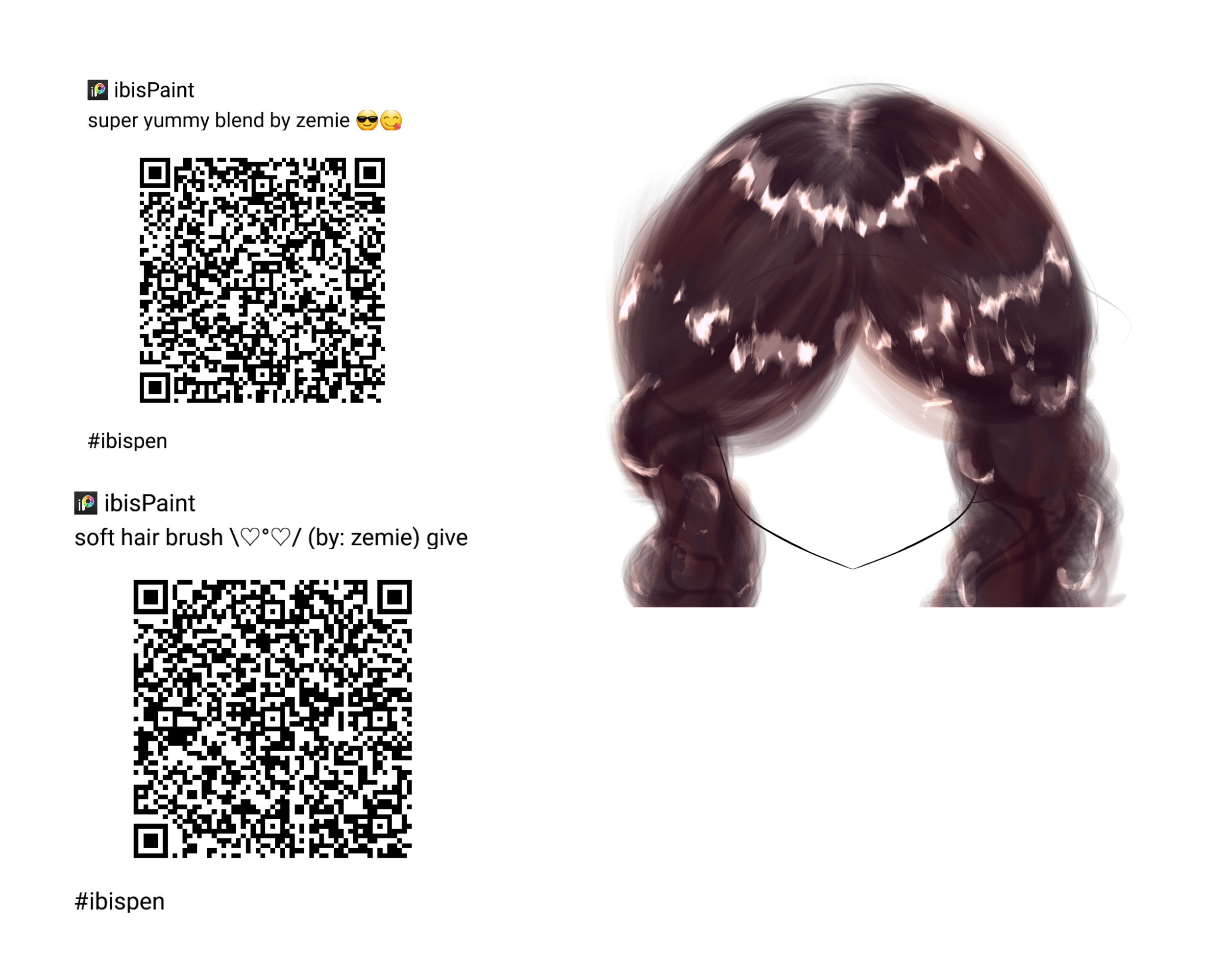 hair brushset - ibisPaint