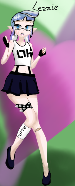 Lezzie my oc inkling