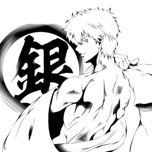 【線画】坂田銀時