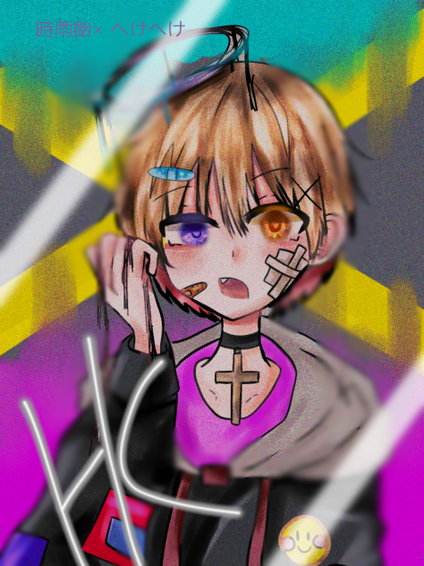 時雨飴先輩の塗り絵!