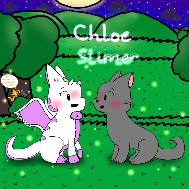 Chloe and Slimer 📝Tittle Page📝