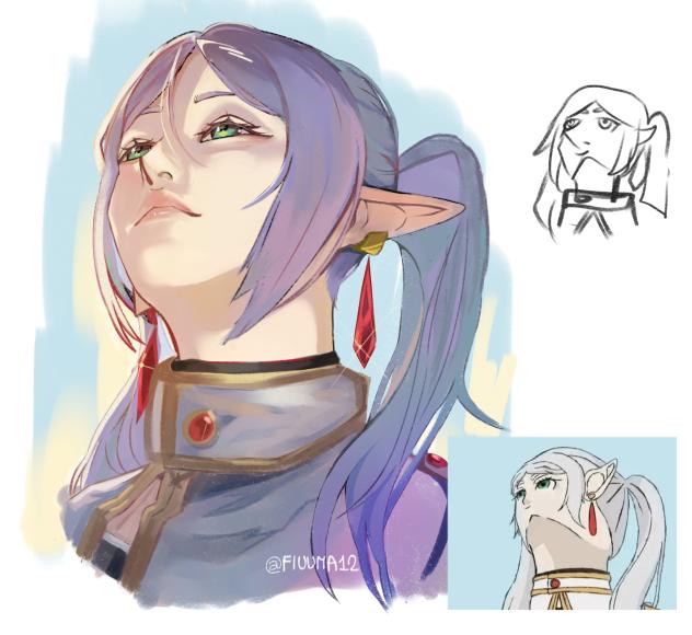 Frieren meme fanart