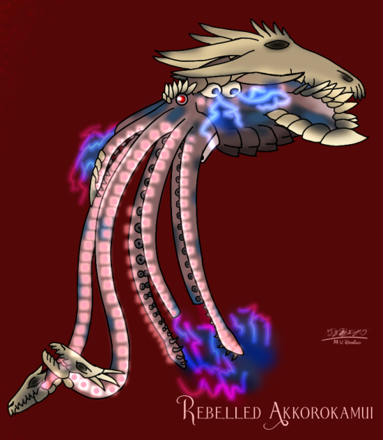 Rebelled Akkorokamui fumed